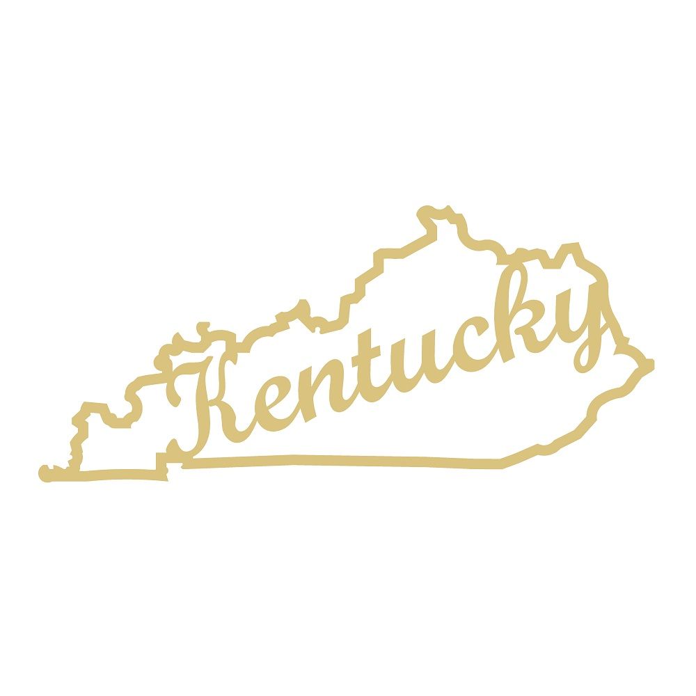 LASER CUT KY-KENTUCKY UNFINISHED WOOD CUTOUT STYLE 1
