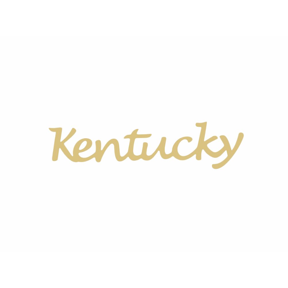 LASER CUT WORD-KENTUCKY UNFINISHED WOOD CUTOUT STYLE 1
