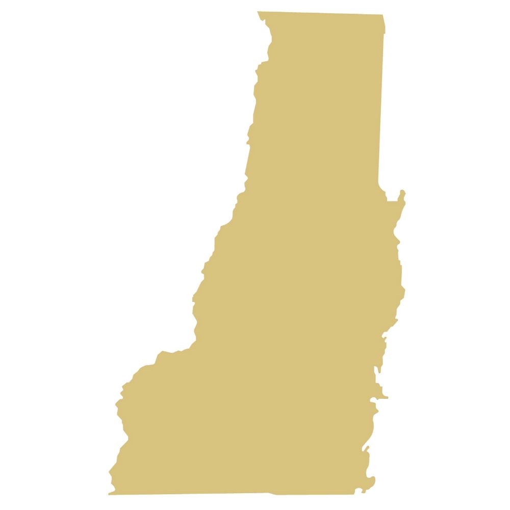 State Unfinished Wood Cutout Style 1